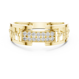 Gold Ring LR-01 (10), Yellow Gold, view 4