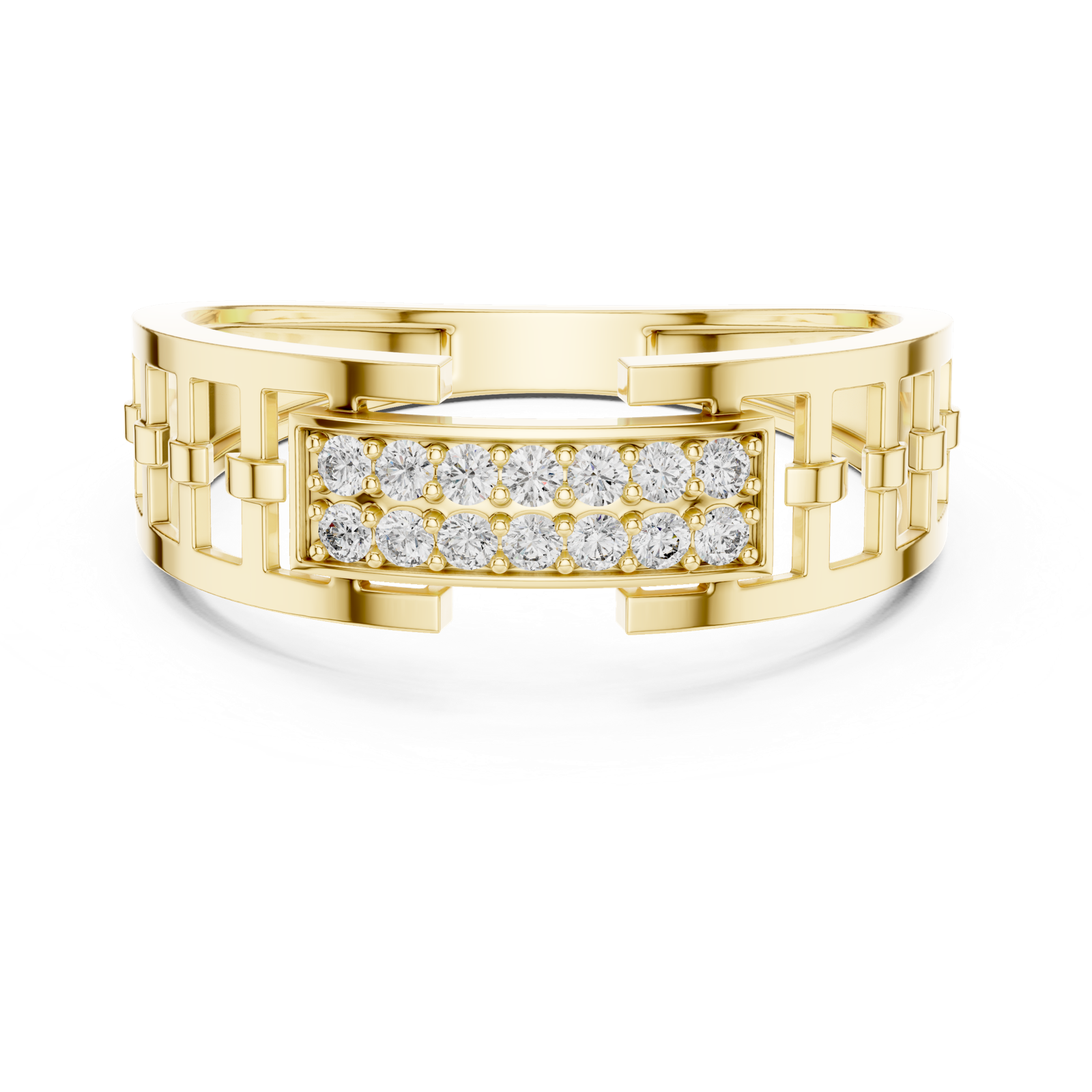 Gold Ring LR-01 (10), Yellow Gold, view 4