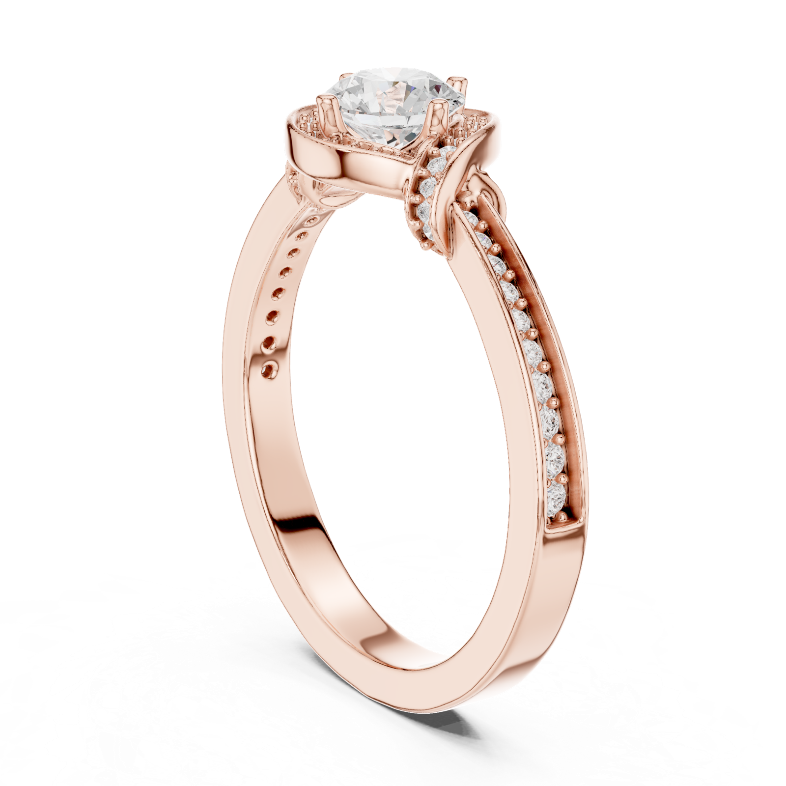 Gold Ring LR-0332, Rose Gold