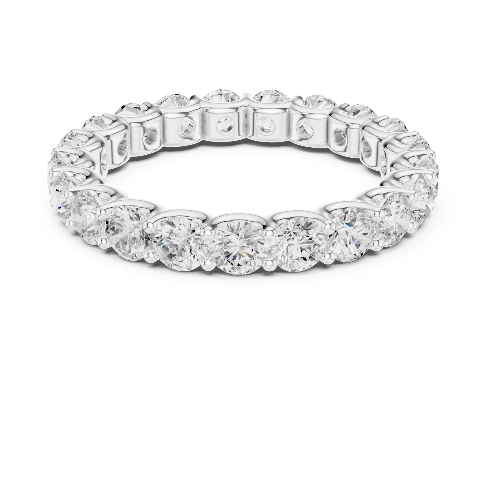 Gold Ring DDLR-658, White Gold, view 4