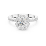 Gold Ring DDLR-324, White Gold, view 4