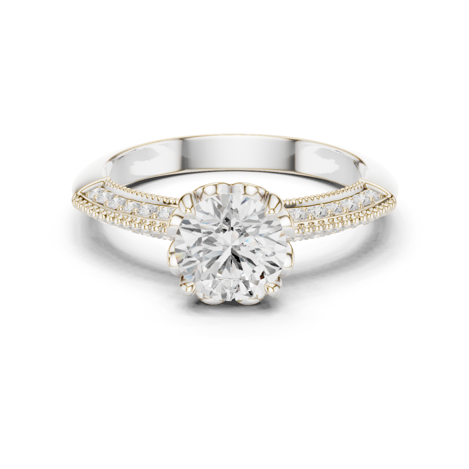 Gold Ring DDLR-685, White Gold