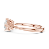 Gold Ring DDLR-547, Rose Gold, view 3