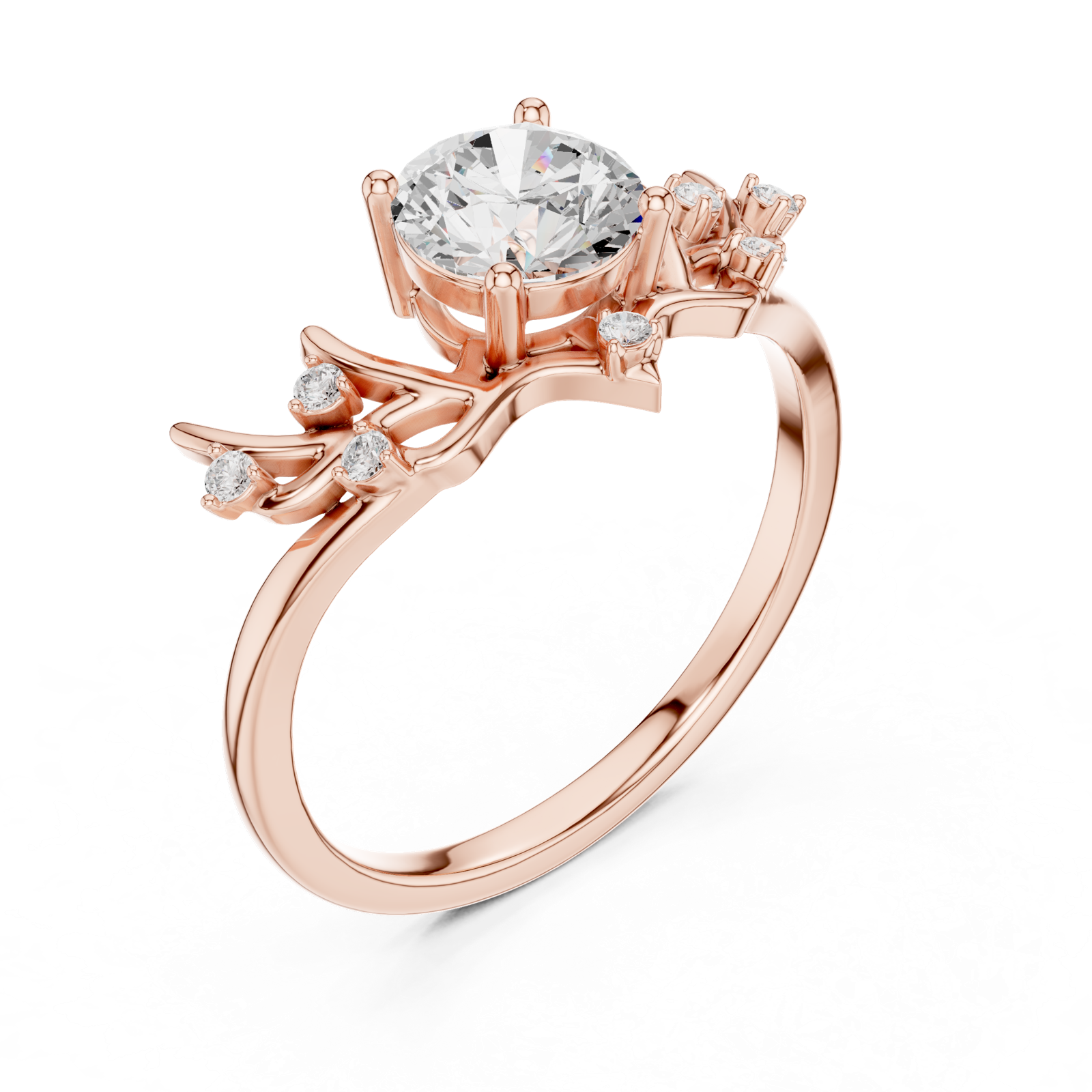 Gold Ring SBWR(33), Rose Gold, view 2