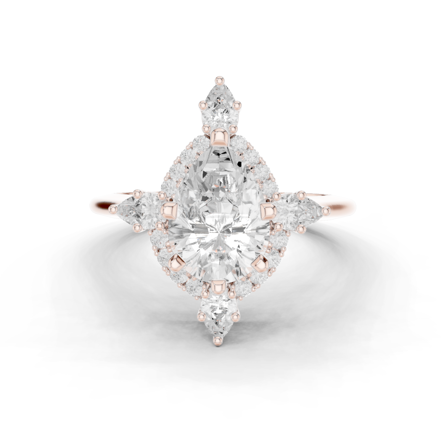 Gold Ring DDLR-337, Rose Gold