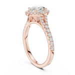 Gold Ring DDLR-910, Rose Gold, view 1