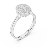 Gold Ring DDLR-782, White Gold, view 2