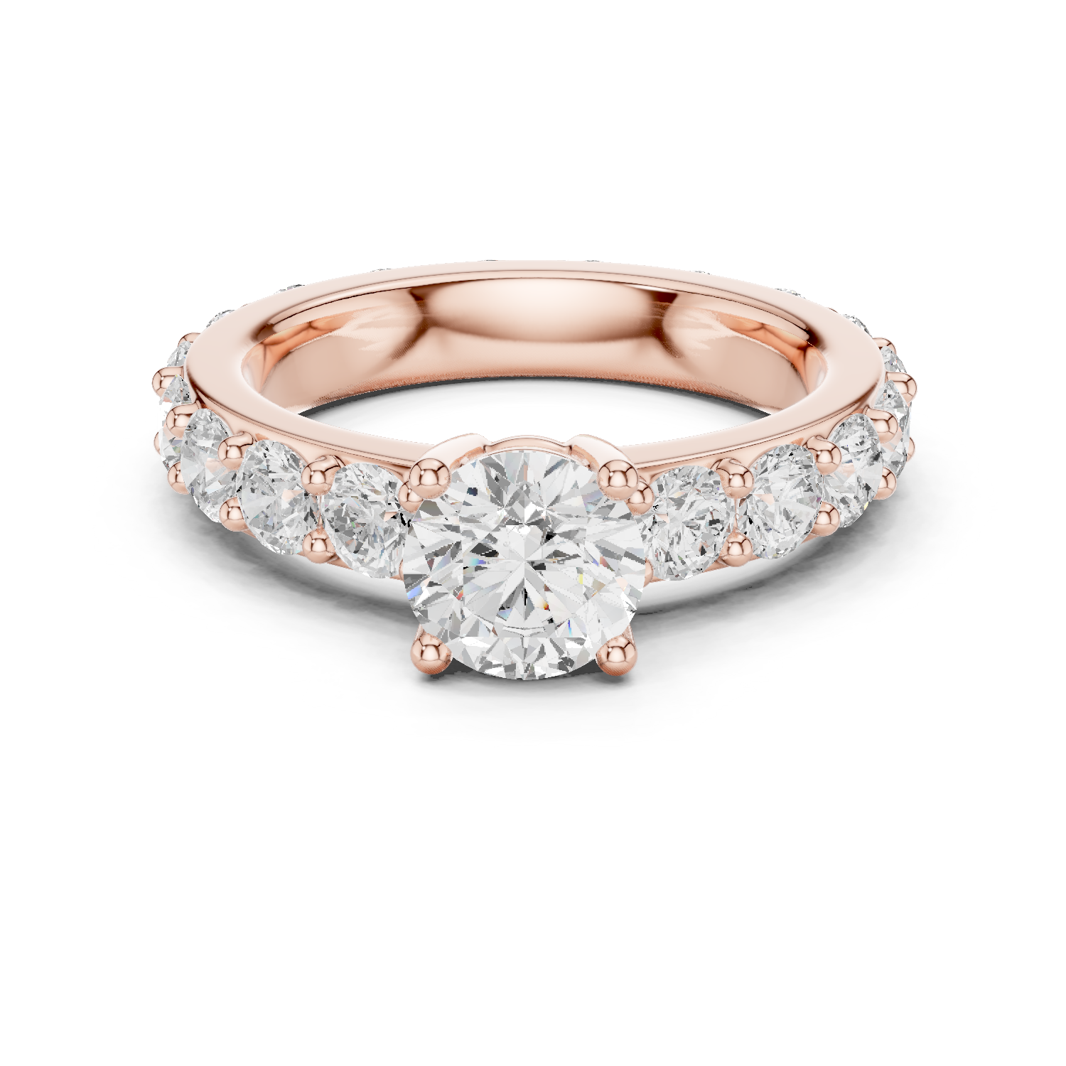 Gold Ring DDLR-654, Rose Gold