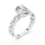 Gold Ring DDLR-064, White Gold, view 2