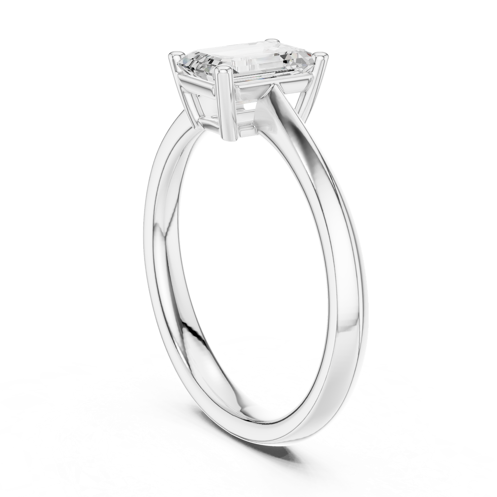 Gold Ring DDLR-537, White Gold, view 1