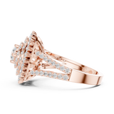Gold Ring DDLR-761, Rose Gold, view 3