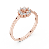 Gold Ring LR-01 (98), Rose Gold, view 2