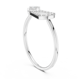 Gold Ring HLR-195, White Gold