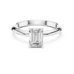 Gold Jewelry L36-6, Emerald center stone, White Gold, view 4