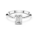 Gold Jewelry L36-6, Emerald center stone, White Gold, view 4
