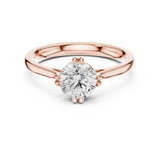 Gold Ring DDLR-540, Rose Gold, view 4