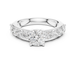 Gold Ring DDLR-655, White Gold, view 4