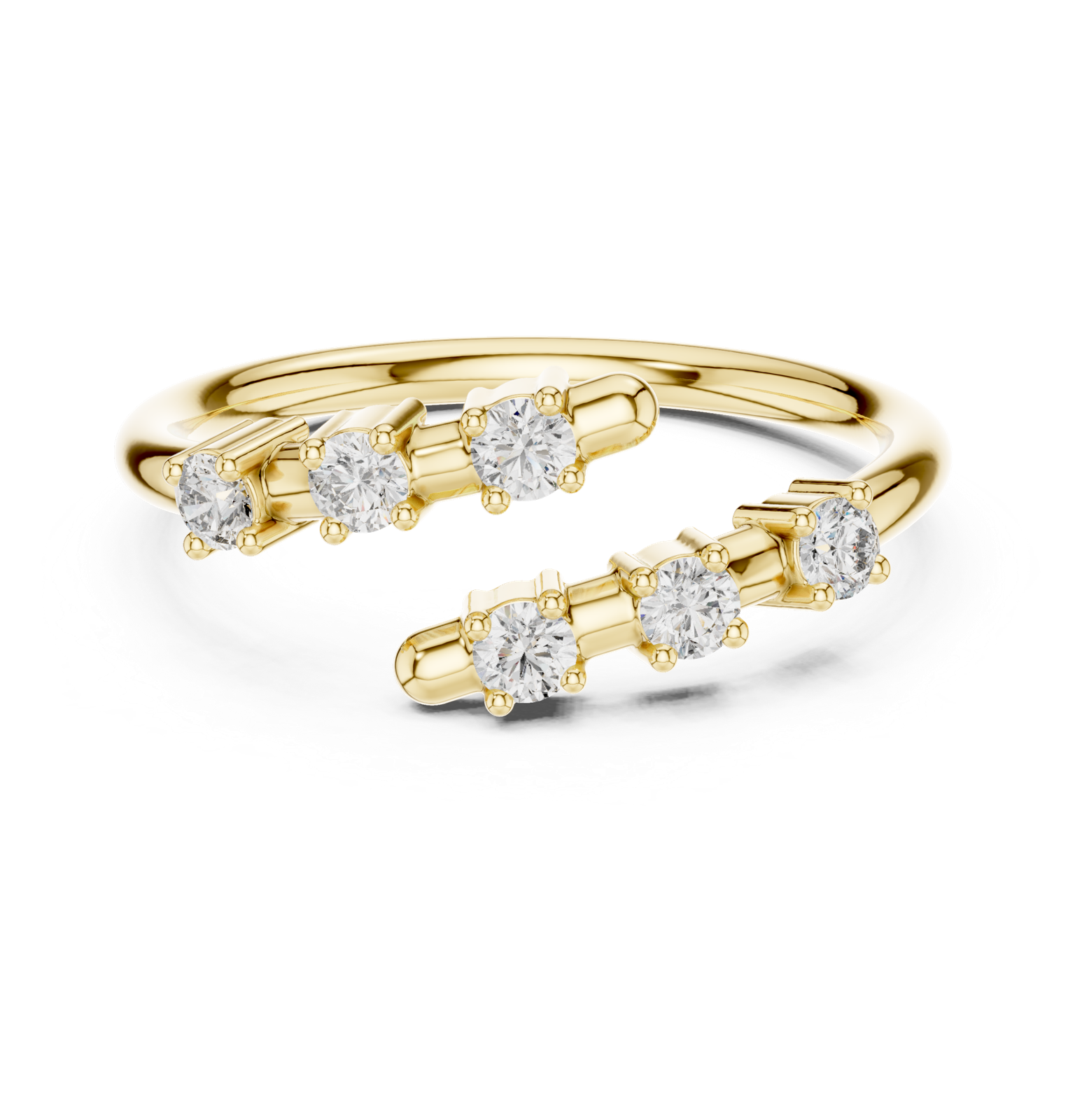 Gold Ring L28-15, Yellow Gold, view 4