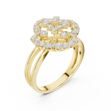 Gold Ring DDLR-459, Yellow Gold, view 2