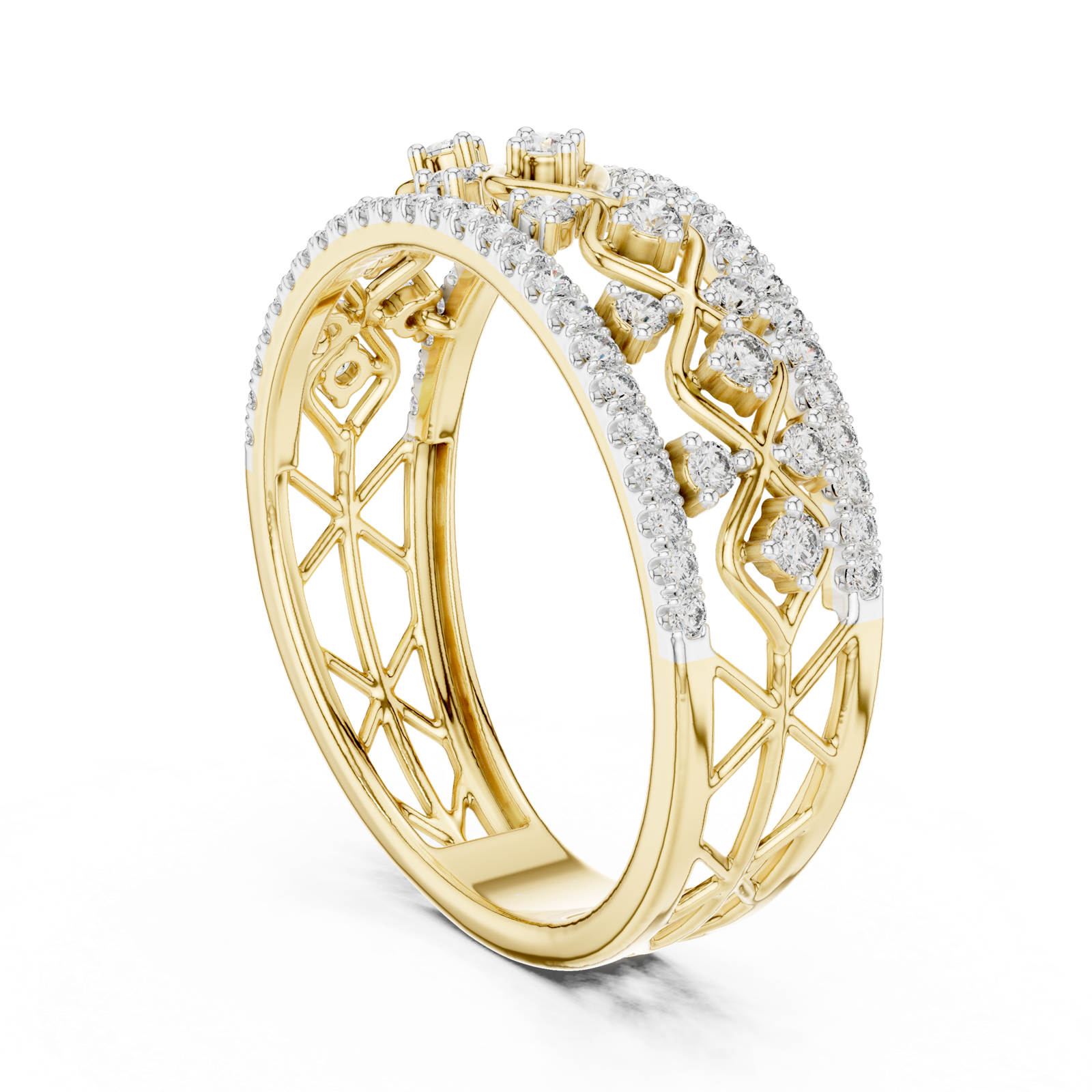 Gold Ring 12-10069@L, Yellow Gold, view 1