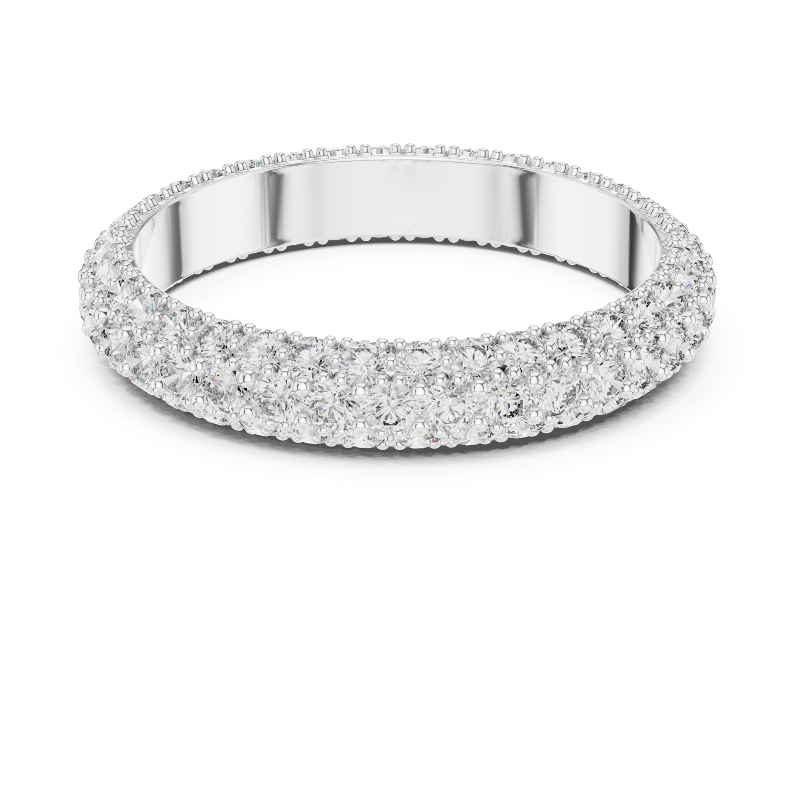 Gold Ring DDLR-213, White Gold, view 4