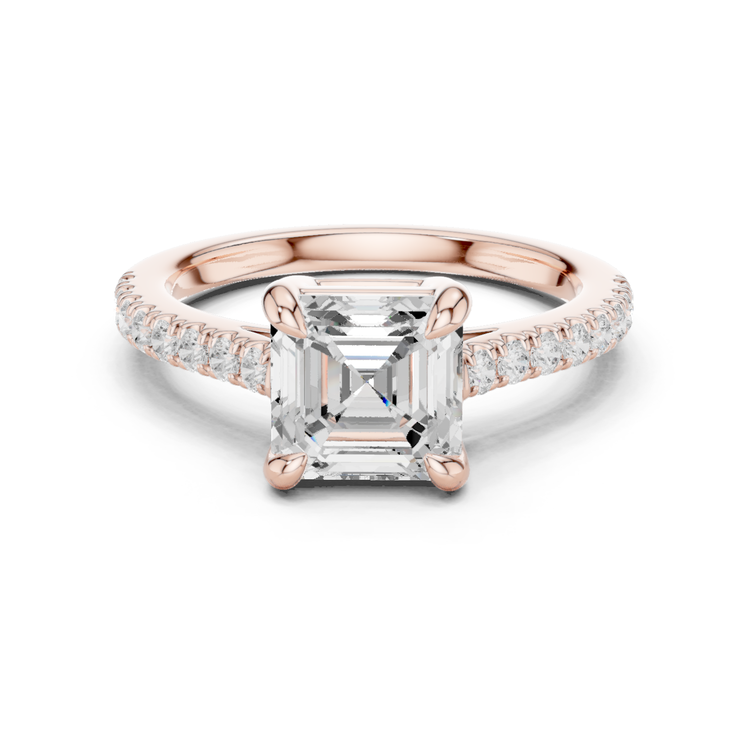 Gold Ring DDLR-875, Rose Gold
