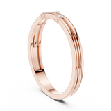Gold Ring DDLR-709, Rose Gold, view 1