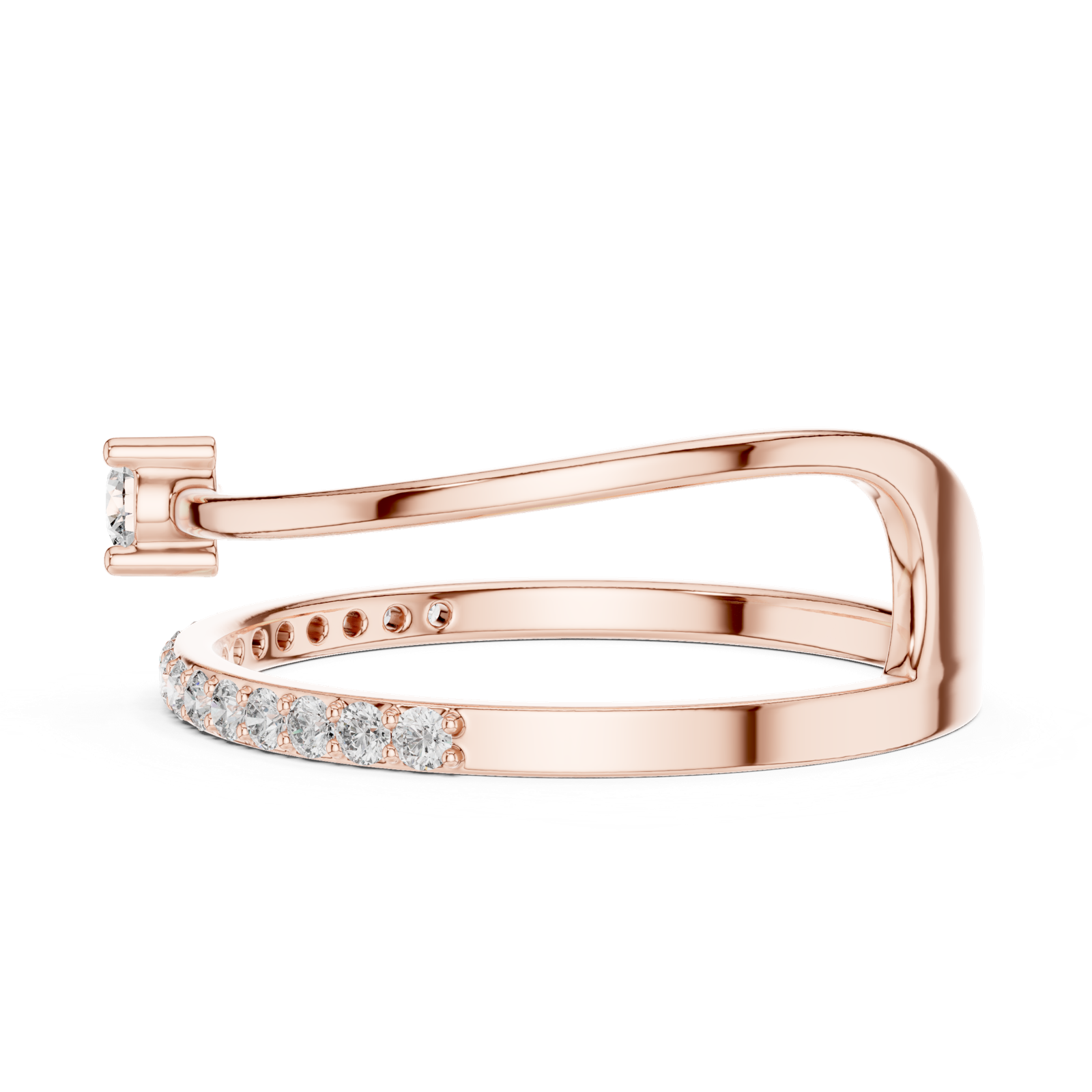 Gold Ring 1 (235), Rose Gold, view 3