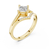 Gold Ring DDLR-477, Yellow Gold, view 2