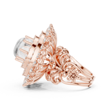Gold Ring DDLR-749, Rose Gold, view 3