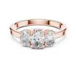 Gold Ring ALR-29, Rose Gold, view 4