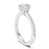 Gold Ring DDLR-651, White Gold, view 1