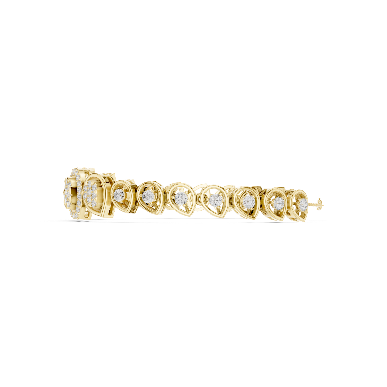 Gold Bracelet SBWB (24), Yellow Gold, view 3