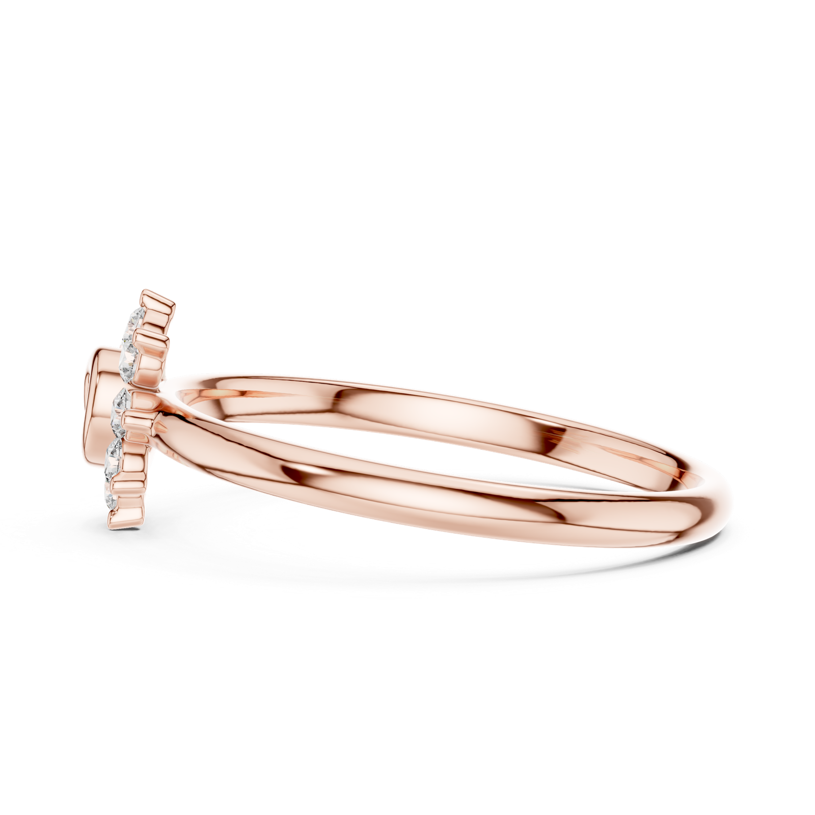 Gold Ring 1 (363), Rose Gold, view 3