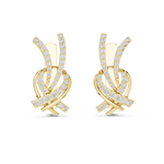 Gold Earrings L03-26, Yellow Gold, view 4