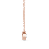Gold Jewelry, Heart center stone, Rose Gold, view 3