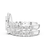 Gold Ring DDLR-296, White Gold, view 3
