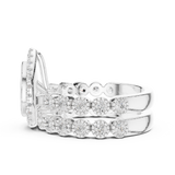 Gold Ring DDLR-296, White Gold, view 3