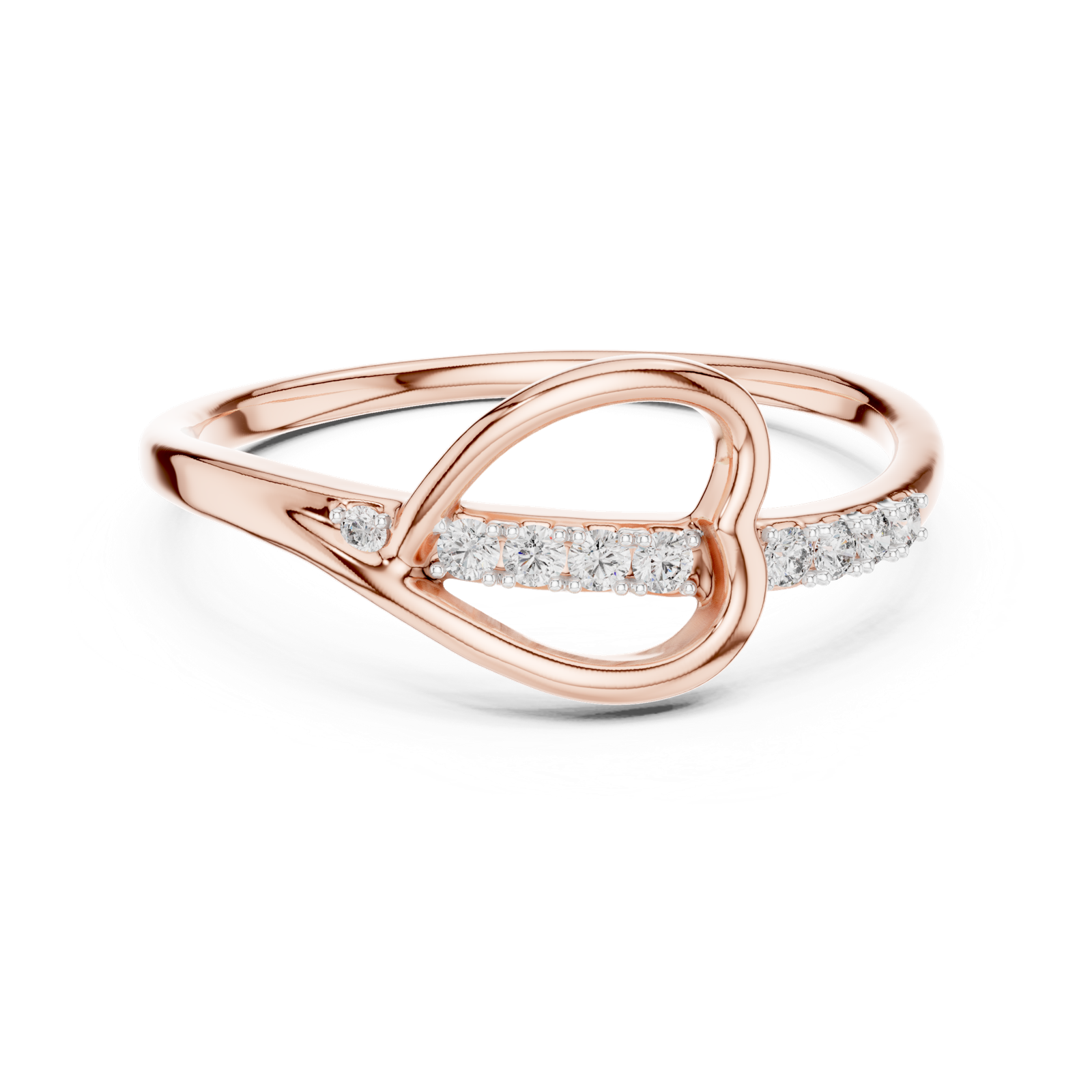 Gold Ring 12-10026@L, Rose Gold
