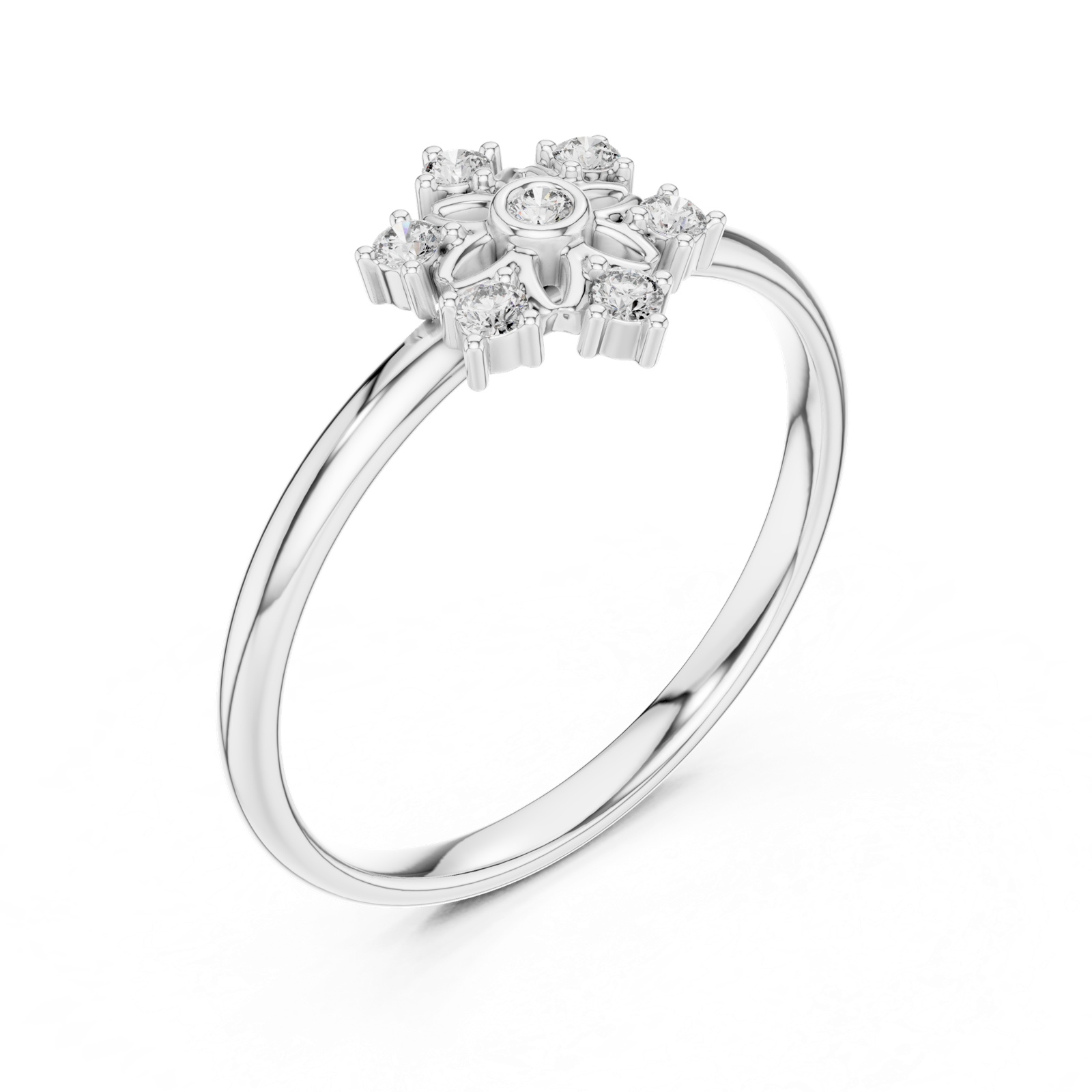 Gold Ring 1 (268), White Gold, view 2