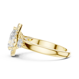 Gold Ring DDLR-280, Yellow Gold, view 3