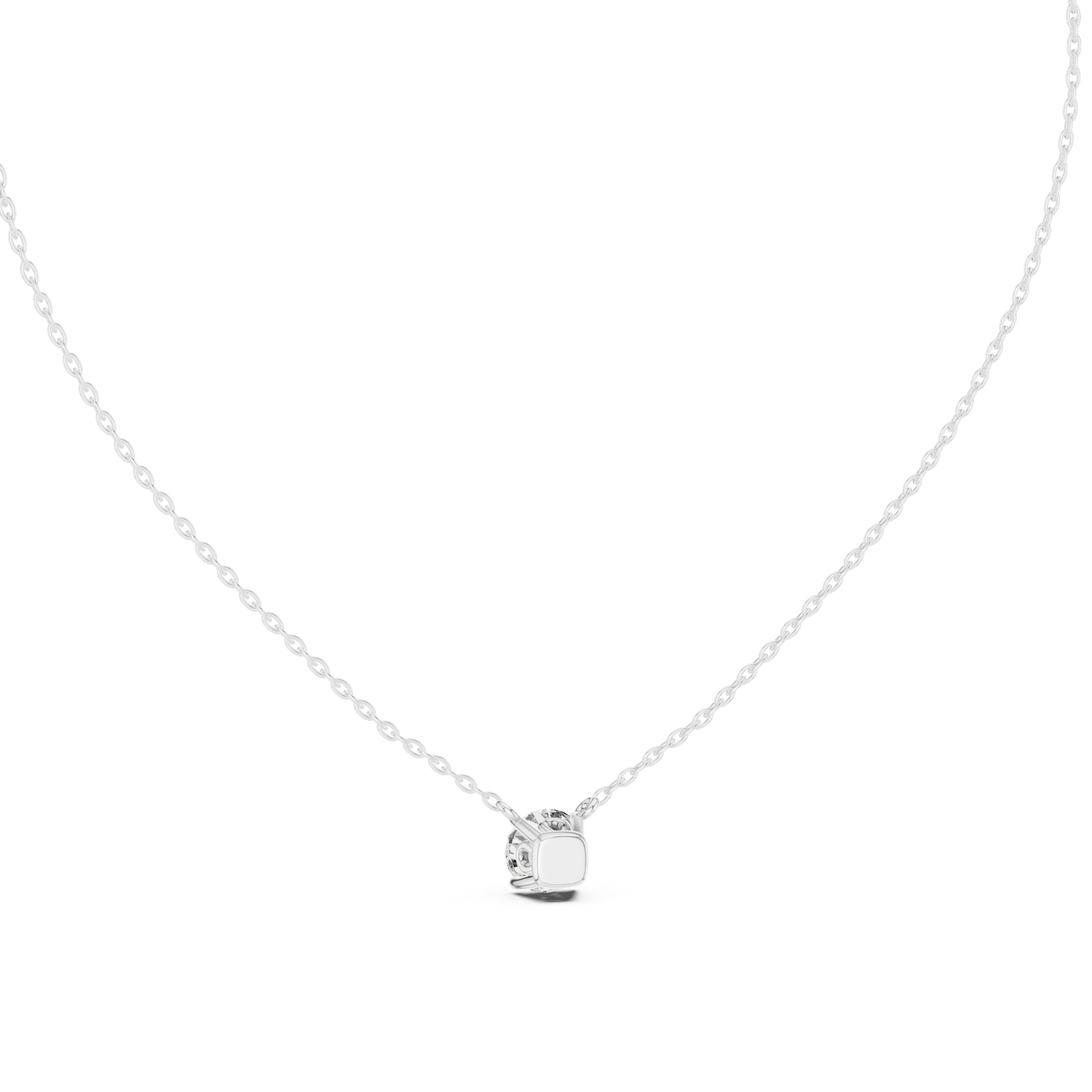 Gold Pendant GPD-0043, White Gold, view 4