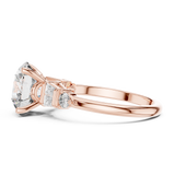 Gold Ring DDLR-157, Rose Gold, view 3