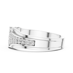 Gold Ring DDLR-456, White Gold, view 3