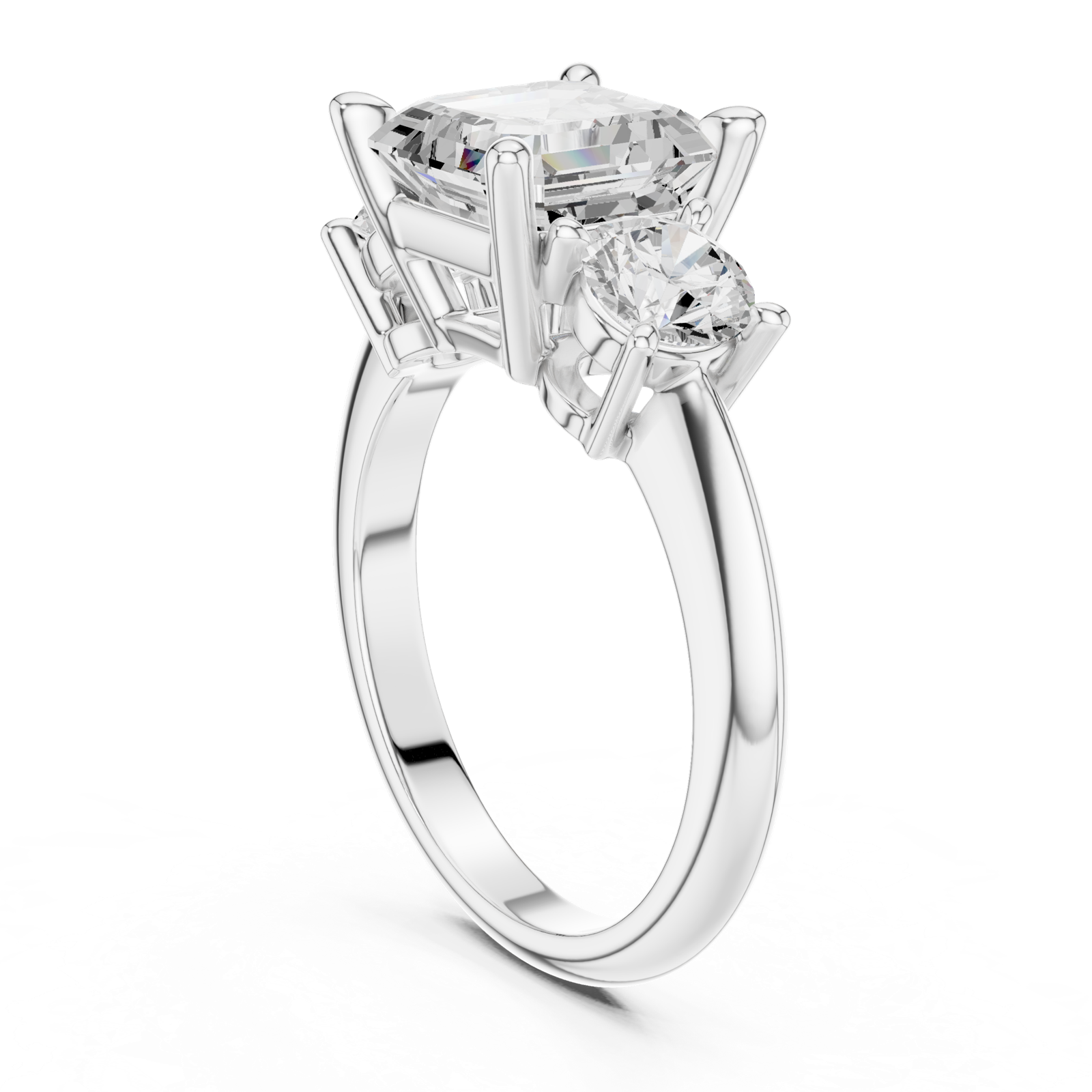 Gold Ring DDLR-899, White Gold, view 1