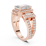 Gold Ring DDLR-266, Rose Gold, view 1