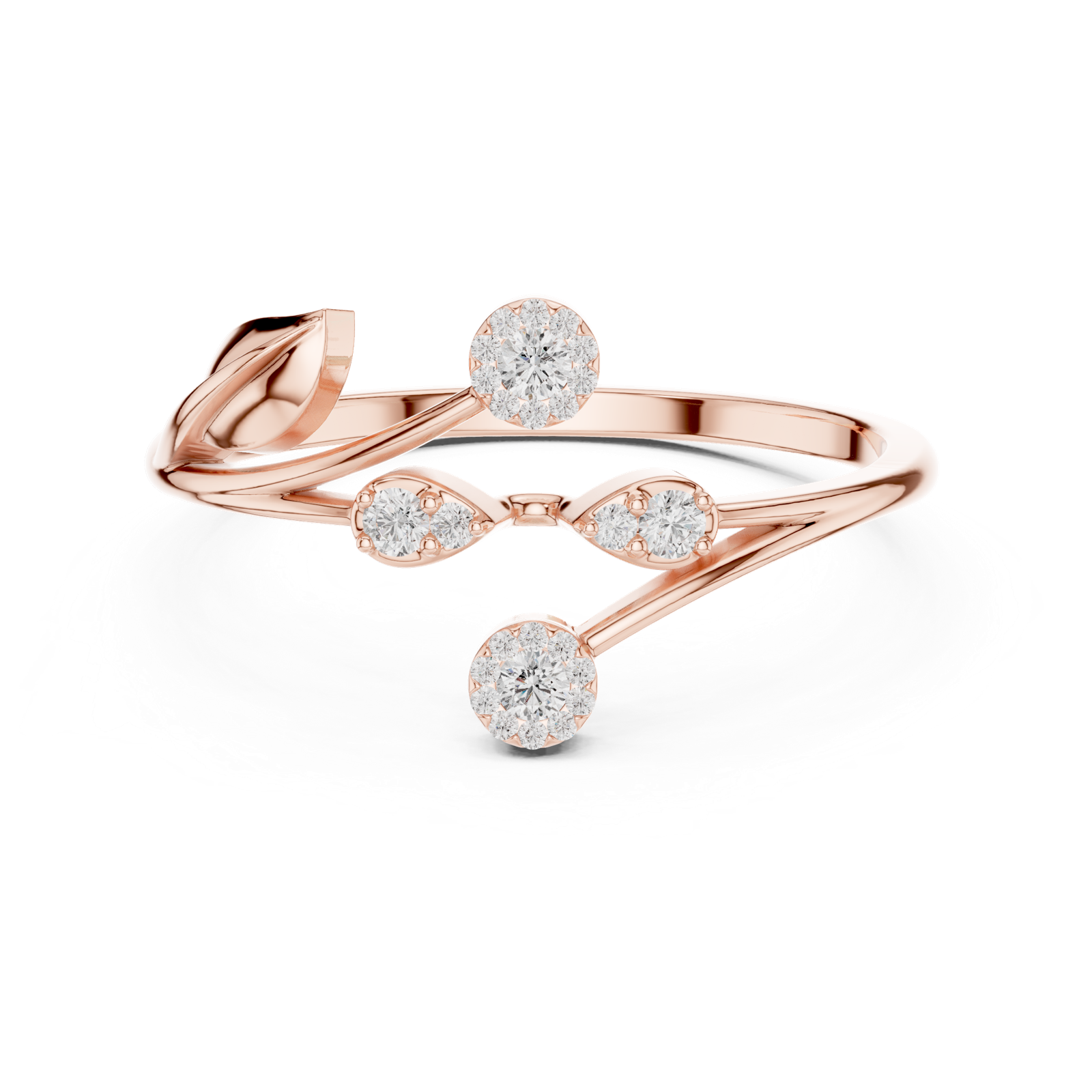 Gold Ring 1 (249), Rose Gold, view 4