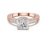 Gold Ring DDLR-977, Rose Gold, view 4