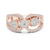 Gold Ring 19-120004L, Rose Gold, view 4