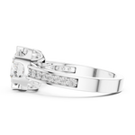 14K Solid Gold Lab Diamond Solitaire Ring, White Gold, view 3